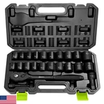 Hoyeto 1/2 Drive Impact Socket Set 23-piece Metric 1324mm 6-point Cr-v Alloy. Fixed Price $53.05.