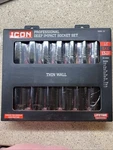 New Icon Deep Impact Socket Set 1/2" Drive Sae 13pc Thin Wall I3ds-13. Fixed Price $88.00.