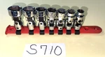 Mac Tools 7 Piece 3/8 Drive Sae. Chrome Swivel Socket Set 6 Point Sxu76tr. Fixed Price $180.00.