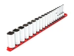 Tekton 3/8 Inch Drive Deep 12-point Socket Set With Rail, 19-piece (6-24 Mm) .... Fixed Price $81.27.