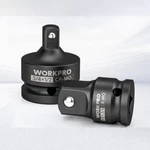 Workpro 2pc Impact Socket Adapter Reducer Set 1/2" F-3/4" M 3/4" F -1/2" Drive. Fixed Price $19.99.