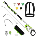 Pressure Washer Wand 21ft Telescoping Aluminum Gutter Cleaner 4000 Psi Tool Rods. Fixed Price $209.99.