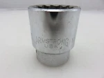 Armstrong 13-140 3/4" Dr. Chrome Shallow Socket 1-1/4" 12pt. Made In Usa. Fixed Price $17.98.