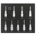 9 Pcs 3/8 Inch Drive Hex Bit Sockets Set Allen Socket Key Bits Kit H2 H3. Fixed Price $21.03.