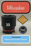 Milwaukee 49-66-6373 35mm Shockwave Impact Duty 3/4 In. Drive Shallow 35 Mm. Fixed Price $17.57.