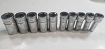 Snap-on Tools 10pc 3/8" Flank Drive Semi-deep Metric 6pt Fsms18-9 Missing 13. Fixed Price $129.99.