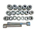 Ozat 2 3 12 Point Impact Socket Set & Adapters 1.5 Drive Sae Excellent 20 Pcs. Fixed Price $900.00.