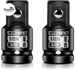 2-piece 3/8" Female To 1/2" Male Impact Socket Adapter Set, Drive Dr. Fixed Price $19.86.