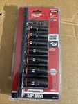 Milwaukee 49-66-7021 Shockwave Impact 3/8" Dr Metric Deep 6pt Socket Set 8pc. Fixed Price $49.44.