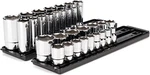 1/2 Inch Drive 6-point Socket Set With Rails, 32-piece (3/8-1-5/16 In.). Fixed Price $164.99.
