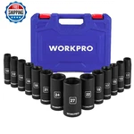 Workpro 14-piece 1/2 Drive Deep Impact Socket Set, 6-point S. Fixed Price $77.41.