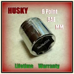 Husky 3/8" Drive Sockets Shallow - 6 Point Sae Metric Any Size Fast Shipping. Fixed Price $8.88.