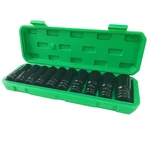 10pcs 1/2" Drive Deep Impact Socket Set, Cr-v Steel 6-point Metric Car Wheel .... Fixed Price $26.03.