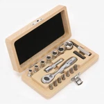 Felo 62367 Xs 18 Classic Pc Ratchet Set W/ Wood Case. Fixed Price $108.88.