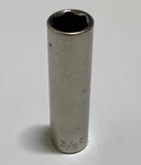 Craftsman 3/8" Deep Socket 1/4" Drive Sae 6 Point G2 43577 Usa Vtg. Fixed Price $3.00.