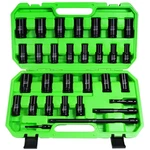 Sunhz Mckp Sunhzmckp 30-piece 1/2 Drive Impact Socket Set Sae 3/8- 1 And Metric. Fixed Price $86.47.