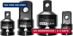 Resze 4pcs Impact Socket Adapter And Reducer Set,1/4" & 3/8" 1/2" Drive. Fixed Price $11.18.
