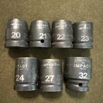 Armstrong 3/4" Drive Impact Metric Socket Set, 7pc Usa Excellent To Unused. Fixed Price $139.99.