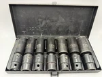 Pittsburgh 7 Piece Sae 1/2" Drive Swivel Impact Chrome Vanadium Deep Socket Set. Fixed Price $18.00.