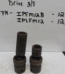 Snap-on Ipfm12b 12mm & Iplfm12 Usa Swivel Impact Socket Shallow Deep. Fixed Price $45.54.