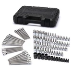 107pcs Bit Socket Set 1/4" 3/8" And 1/2" Drive Hex/torx/tamper Proof Torx/etrox/. Fixed Price $95.48.