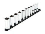 Tekton 1/2 Inch Drive Deep 6-point Socket Set With Rail, 11-piece (3/8-1 In.).... Fixed Price $72.30.