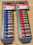 2 New Crescent 10pc. 1/4" Dr. Socket Sets 1-sae/ 1- Mm 6pt. # Csas8n / Csas9n. Fixed Price $29.99.