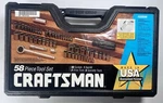 Craftsman Usa 3/8" Drive 58 Piece Socket Set Complete With Extras Great Shape. Fixed Price $109.99.