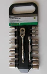 Master Mechanic 22 Piece Ratchet Socket Set #228715 Sae & Metric 1/4" Drive 6 Pt. Fixed Price $21.95.