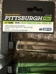 Pittsburgh Pro 1/2 Drive Color Coded Deep Wall Metric Socket Set 10pc. Fixed Price $22.99.