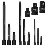 Horusdy 12pcs Socket Extension Set 1/4 3/8 1/2 Cr-v Impact Bars 84060 Tray. Fixed Price $32.99.