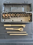 Ampco 1/2 Drive Non-sparking Socket Set W141r + 17 Sockets W280 W281 Usa. Fixed Price $275.00.