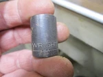 Nos Wright 3816 1/2" 3/8" Drive 6 Point Shallow Well Impact Socket Usa. Fixed Price $8.00.