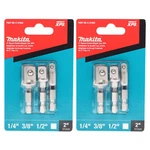Makita E-01600 Xps 3 Piece Square 2in Impact Socket Adapter Sets (2-pack). Fixed Price $30.95.