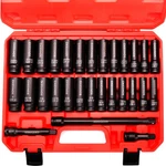 29-pc 1/2" Dr Impact Socket Set Sae Metric Cr-v Steel 3 5 10" Extension. Fixed Price $86.68.