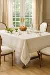 Fennco Styles Handmade Hemstitch Design Natural Tablecloth. One Piece (72" Squar. Fixed Price $116.30.