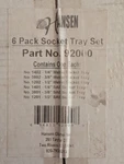 Hansen Global 92000 Sae Metric Socket Storage Trays 6 Pcs Set Organizer Tray. Fixed Price $49.95.