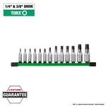 1/4 In. And 3/8 Drive Torx Bit Socket Set (13-piece). Fixed Price $117.59.