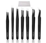 7pcs Precision Tweezers Set, Premium Anti-static Stainless Steel Esd Se. Fixed Price $11.09.