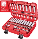 Carbyne 3/8" Drive 6 Point Socket & Ratchet Set - 55 Piece Sae One Size. Fixed Price $154.99.