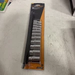 Gearwrench 11 Piece 3/8" Dr Sae 6 Point Mid Length Socket Set + Rail #80555s-06. Fixed Price $71.99.
