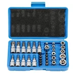 34pcs Drive Male Female Torx Star Bit Socket E-socket Set Handheld Tool Case Us. Fixed Price $13.69.