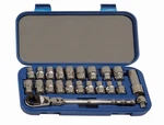 22pc 3/8-3/4", 8 - 19mm, 3/8"drive 6 Point Bolt Thru Shallow Socket Set Williams. Fixed Price $136.33.