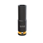 Klutch 1/2in.-drive 6-point Chrome Molybdenum Deep Impact Socket, 9/16in. Sae. Fixed Price $14.49.