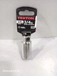 Tekton 3/8 In Spark Plug Socket 3/4 Chrome Vanadium. Fixed Price $15.89.