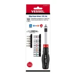 Vessel 2 Way Power Screwdriver 1/4" Hex Bit Or Socket 11pc 400pd2-1u T Handle. Fixed Price $39.99.
