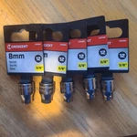 Lot Of 5 New Crescent 8mm Metric Sockets 12 Point 3/8'' Drive. Fixed Price $19.88.