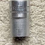 Vintage Wright Tools Ms-51 3/8" Drive 7/16" 12 Point Socket. Fixed Price $6.95.