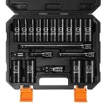 Boen 19-piece 1/2" Drive Deep Impact Sae Socket Set, 3/8"-1-1/4", Cr-v Steel,.... Fixed Price $73.23.