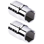 2pcs 13mm Shallow Socket, 1/2 Inch Drive, 6-point, Metric, Heat Treated Cr-v .... Fixed Price $14.37.